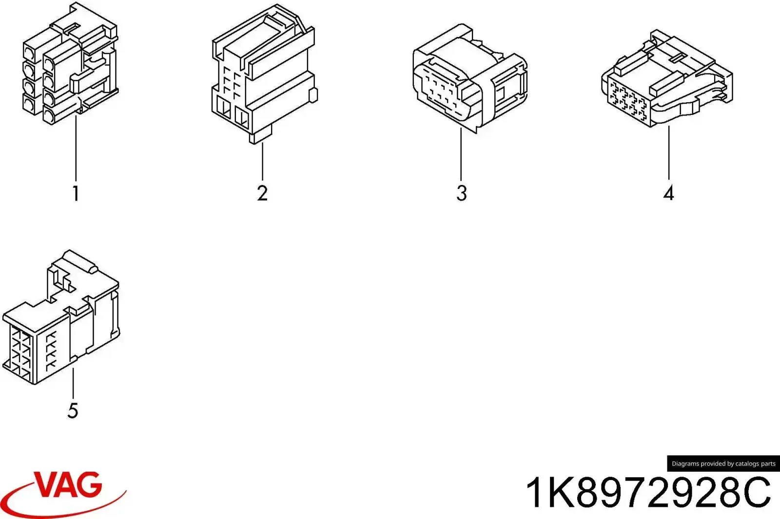  VAG 1K8972928C ціна, від 17.67 USD