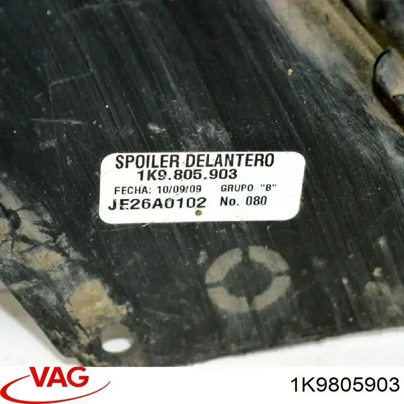 1K9805903 VAG Спліттер переднього бампера