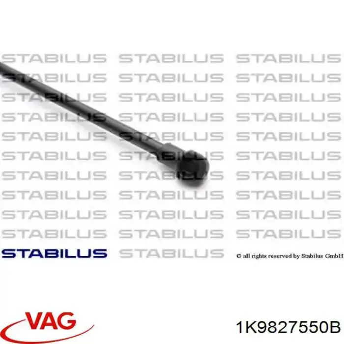 Амортизатор двері задньої VAG 1K9827550B ціна, від 8.42 USD