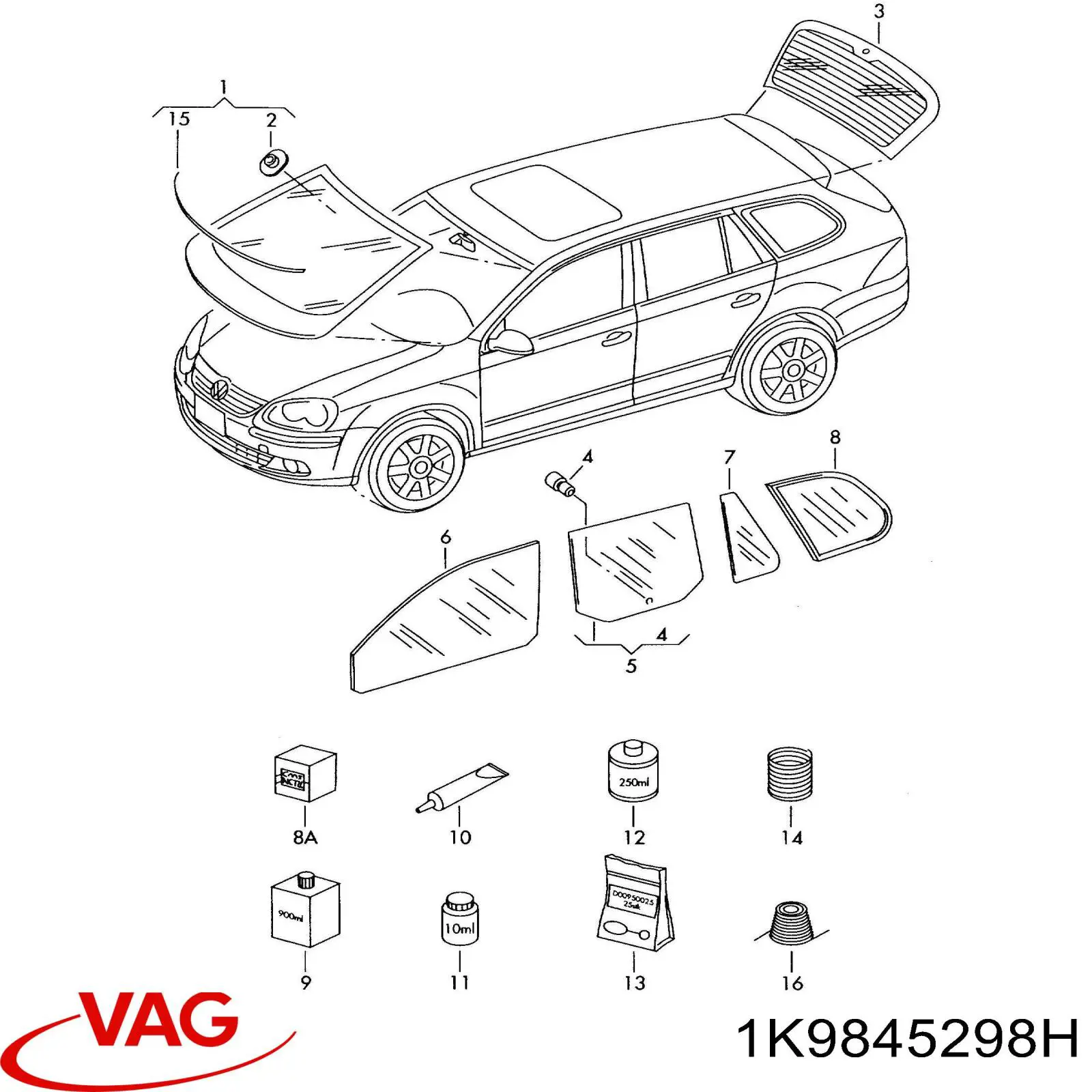 1K9845298H VAG 