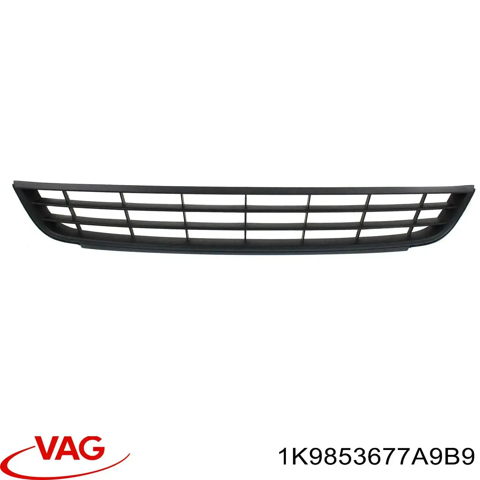 Решітка переднього бампера, центральна VAG 1K9853677A9B9 ціна, від 151.75 USD