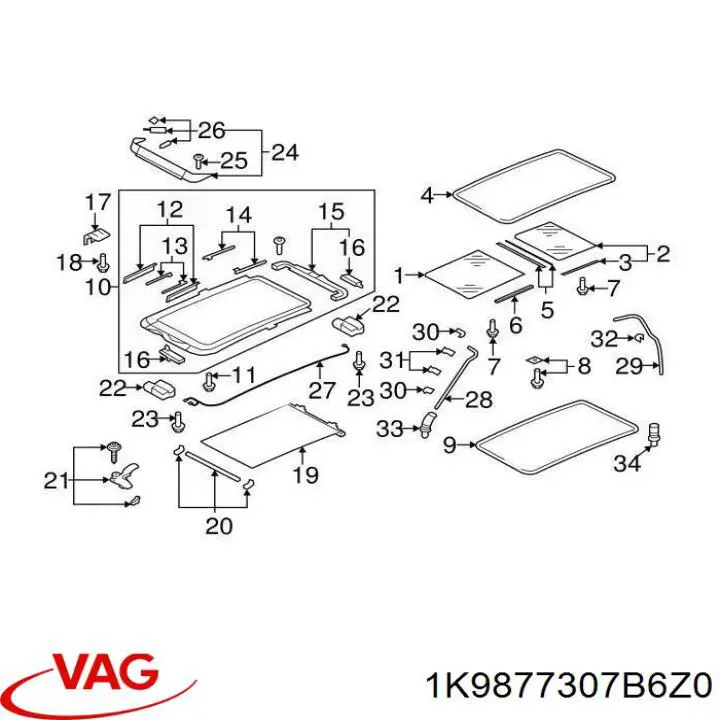 1K9877307D6Z0 VAG 
