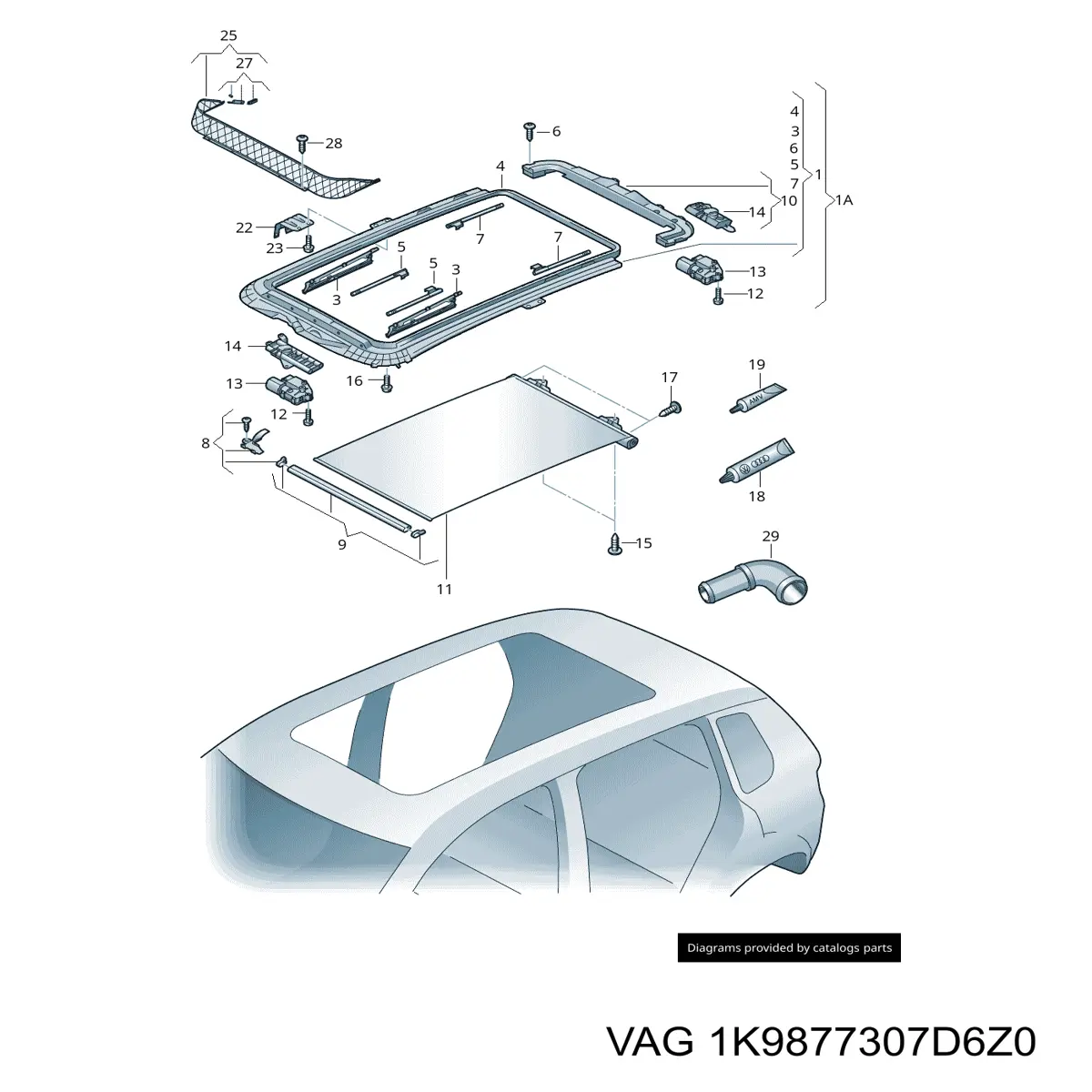  VAG 1K9877307D6Z0 ціна, від 52.49 USD