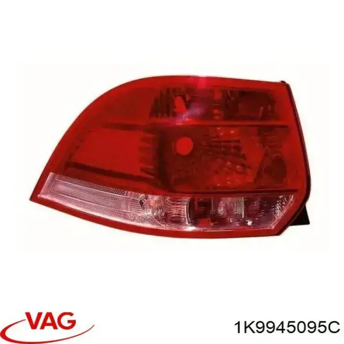 Ліхтар задній лівий VAG 1K9945095C ціна, від 60.75 USD