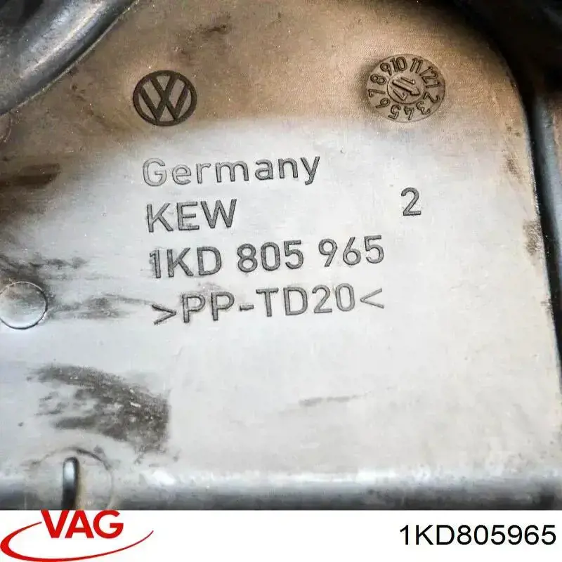 Повітрозабірник повітряного фільтра VAG 1KD805965 ціна, від 14.50 USD