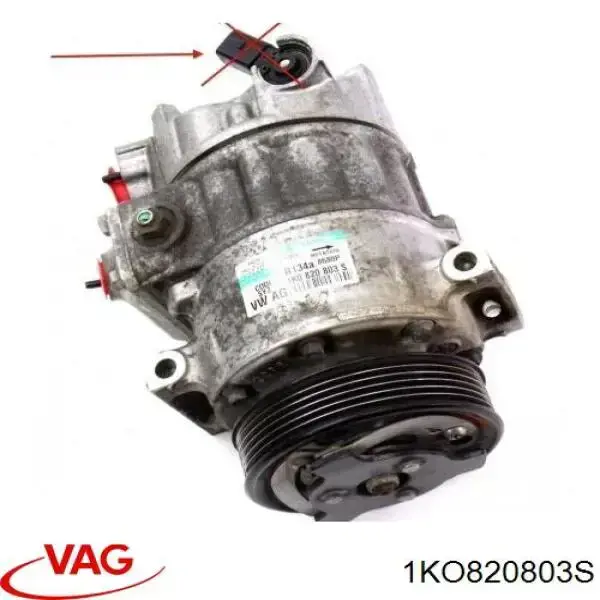 Компресор кондиціонера 1KO820803S VAG