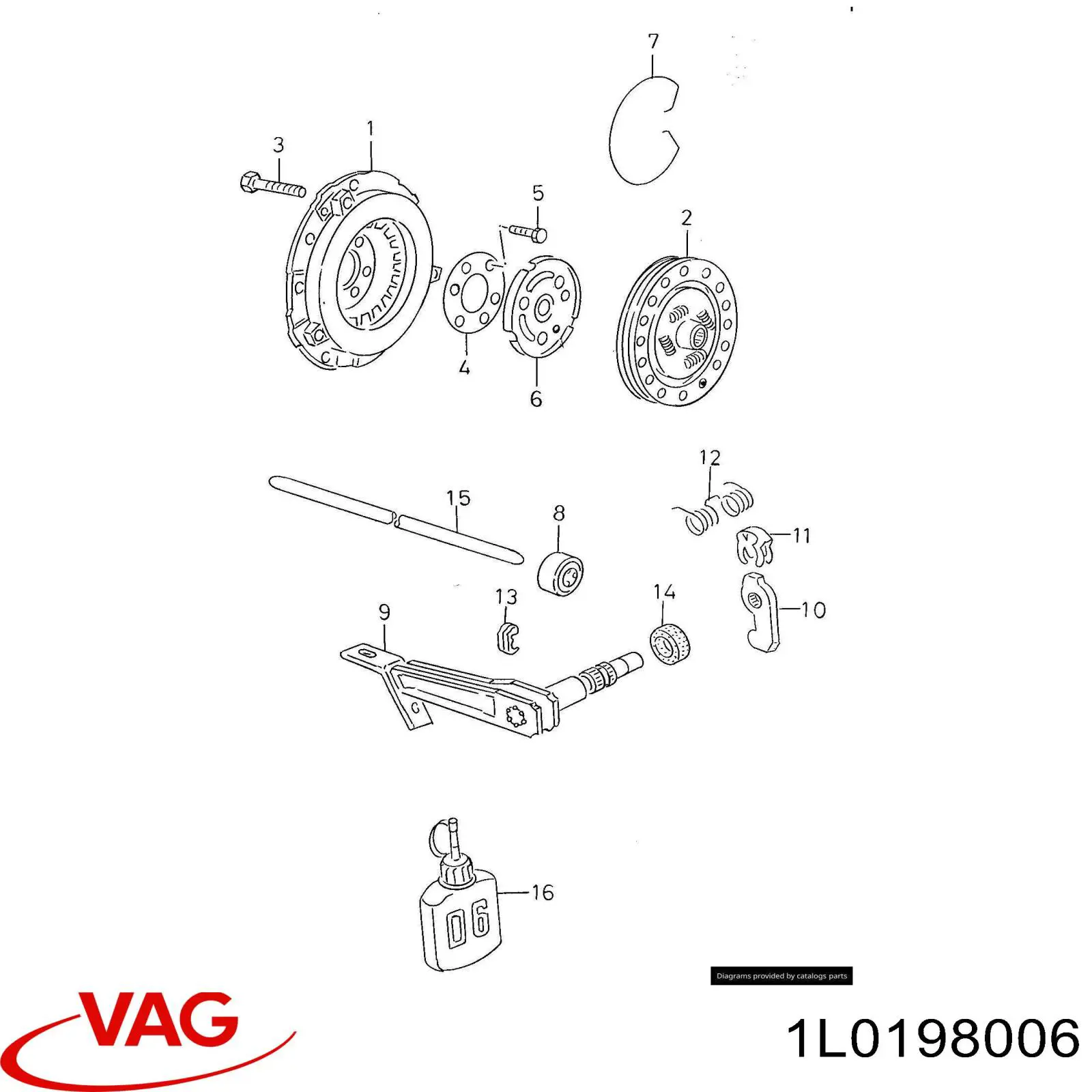 Зчеплення 1L0198006 VAG