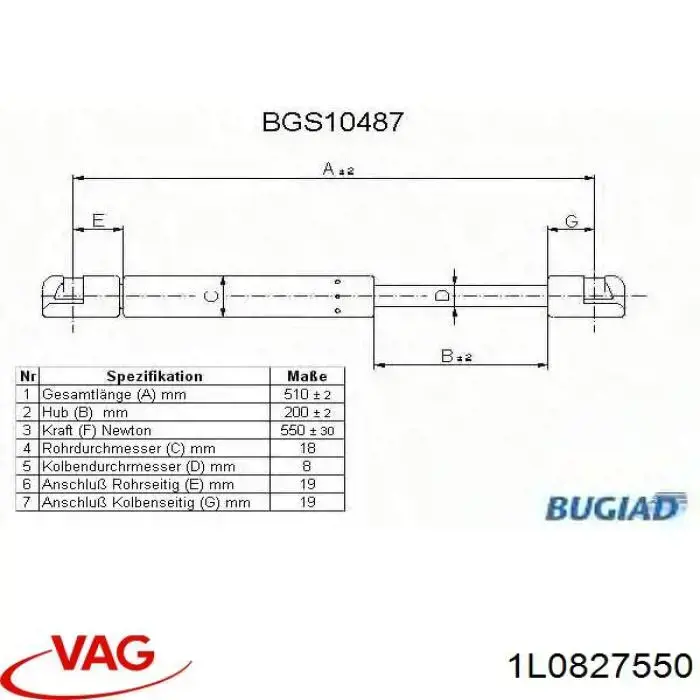 Амортизатор двері задньої Magneti Marelli GS0123 ціна, від 8.76 USD