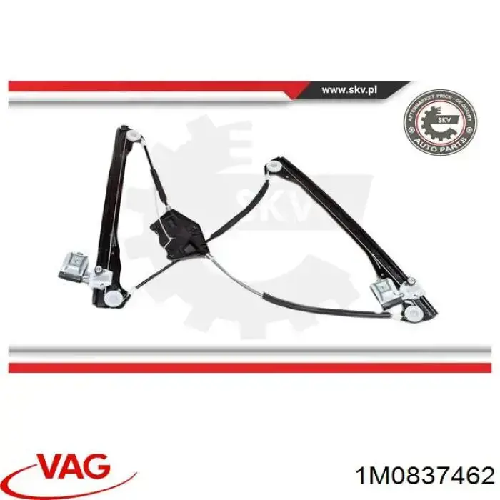 Склопідйомник (механізм переміщення скла) VAG 1M0837462 ціна, від 38.04 USD