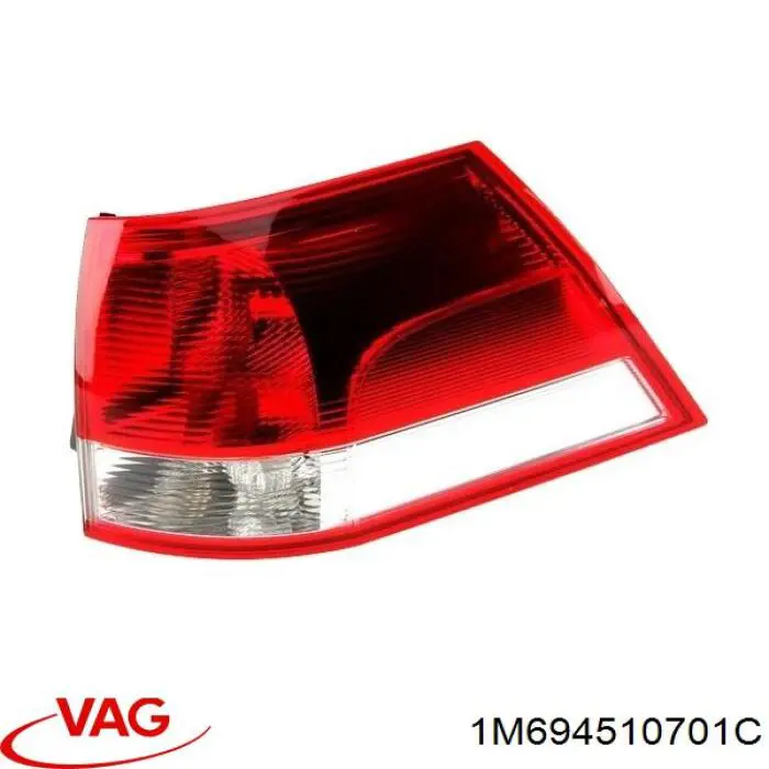 Ліхтар задній лівий, внутрішній 1M694510701C VAG