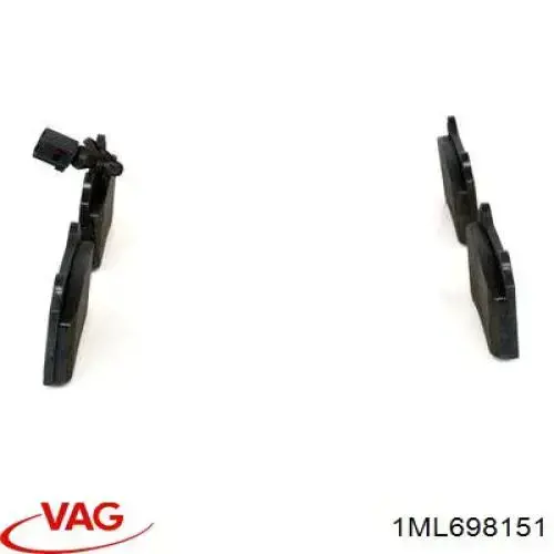 Гальмівні колодки VAG 1ML698151 ціна, від 35.16 USD
