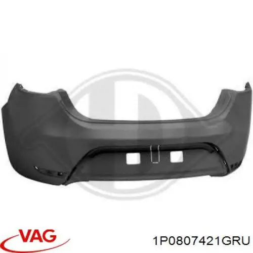 Кожух бампера заднього VAG 1P0807421GRU ціна, від 63.61 USD