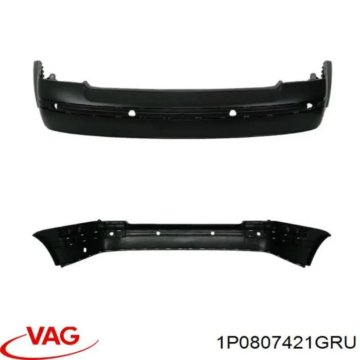 Купити 1P0807421GRU VAG Задній бампер