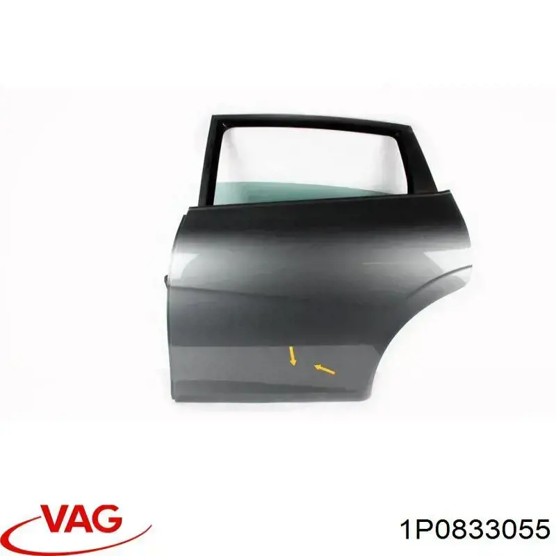 Двері задні VAG 1P0833055 ціна, від 42.33 USD