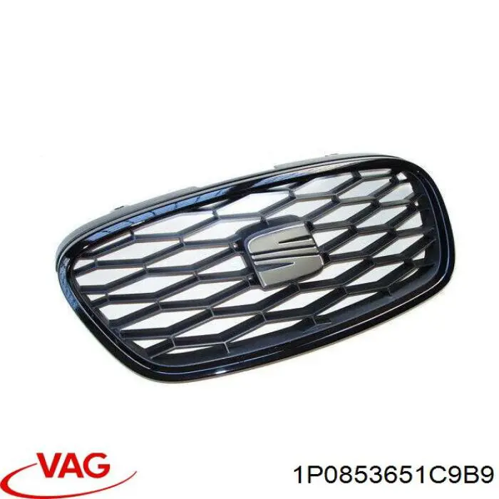 1P0853651C9B9 VAG Решітка радіатора