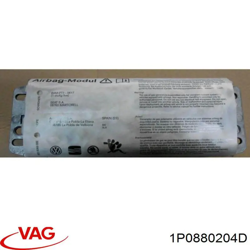 Купити 1P0880204 VAG Установка подушки безпеки пасажира