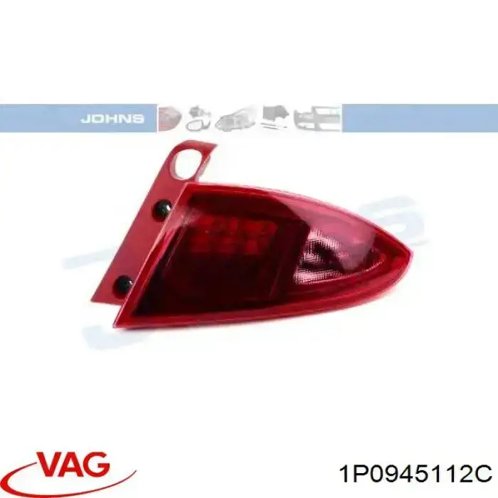 Ліхтар задній правий, зовнішній VAG 1P0945112C ціна, від 50.99 USD