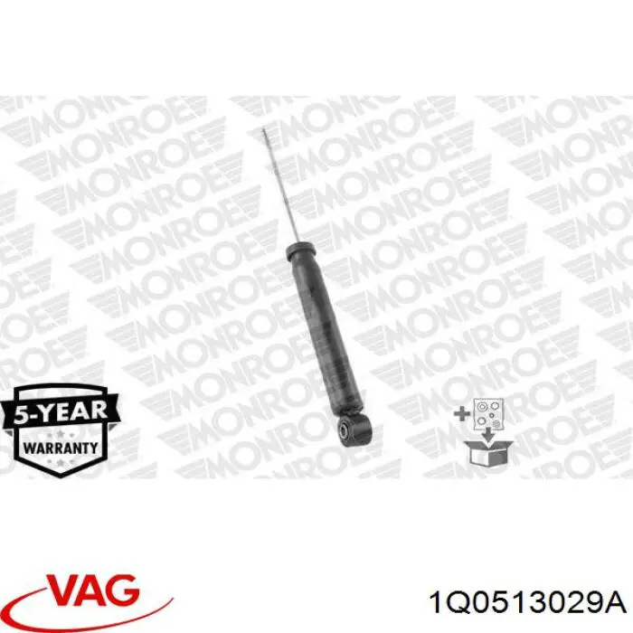 Купити 1Q0513029A VAG Стійка амортизатора задня