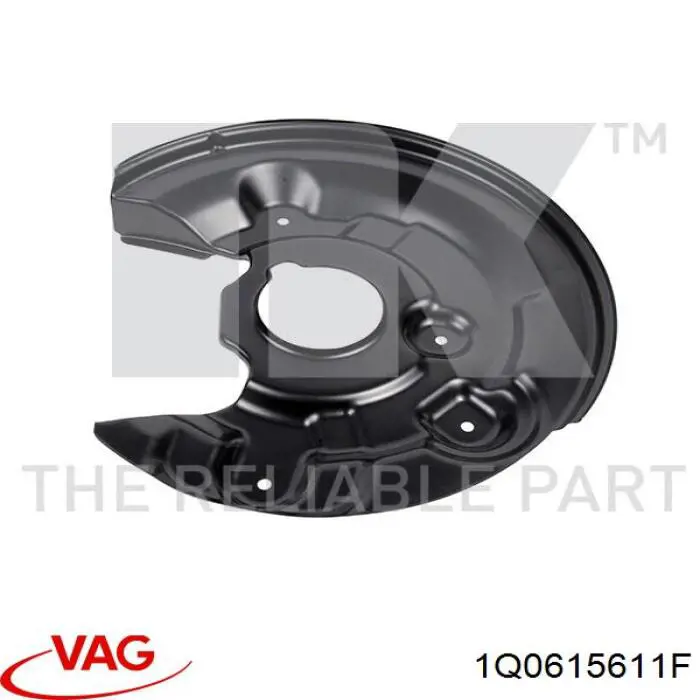 1Q0615611F VAG Захист гальмівного диска заднього, лівого
