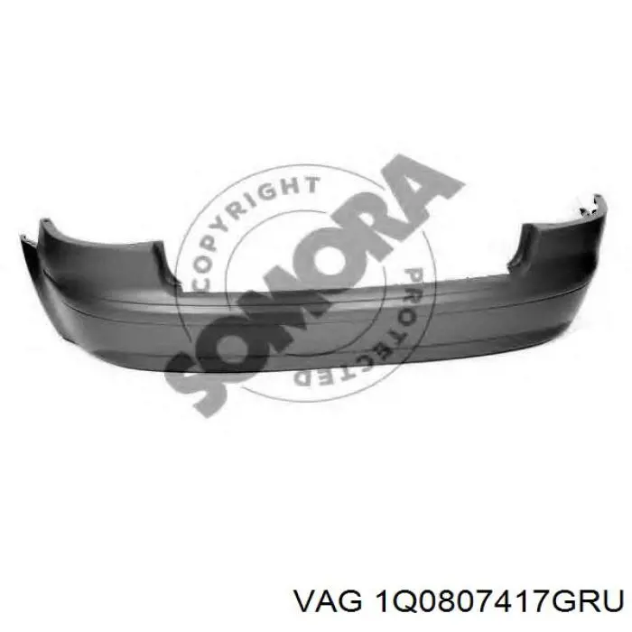 Кожух бампера заднього VAG 1Q0807417GRU ціна, від 30.22 USD