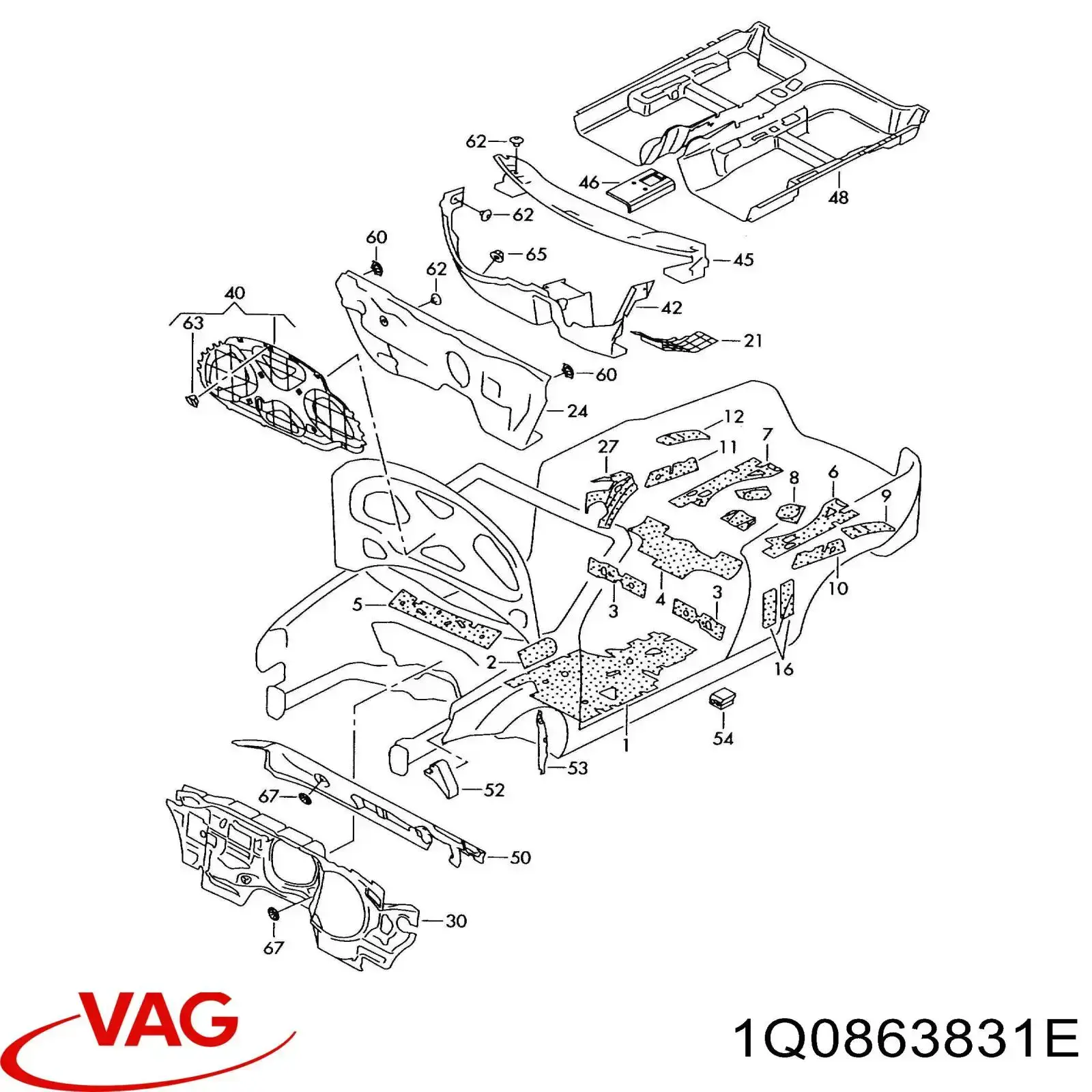  VAG 1Q0863831E ціна, від 195.06 USD