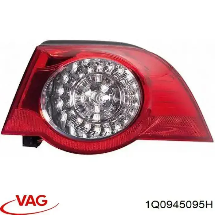 Задня ліва зовнішня фара VAG 1Q0945095H ціна, від 167.20 USD