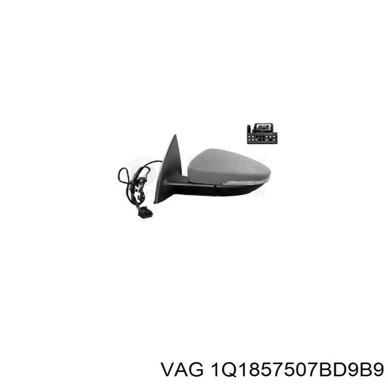 Ліве бічне дзеркало VAG 1Q1857507AS9B9 ціна, від 371.67 USD