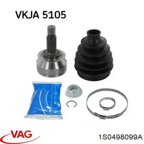 Граната колісна VAG 1S0498099A ціна, від 40.17 USD