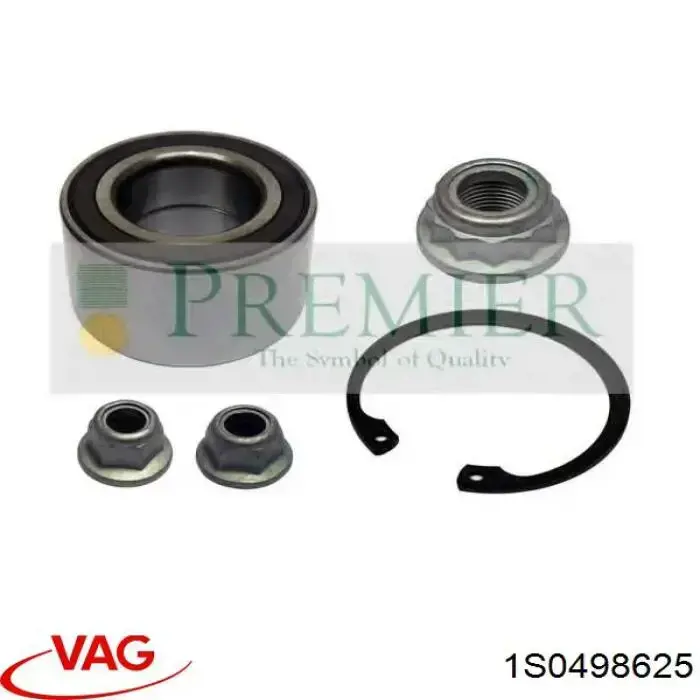 1S0498625 VAG Підшипник маточини передньої
