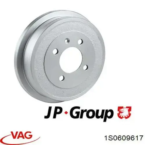 Барабан гальмівний задній VAG 1S0609617 ціна, від 23.19 USD