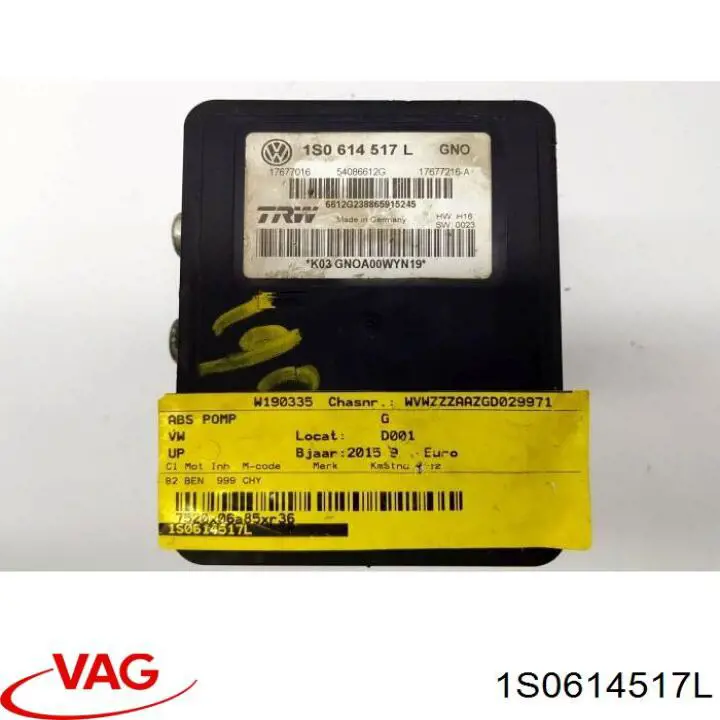 Блок АБС 1S0614517L VAG