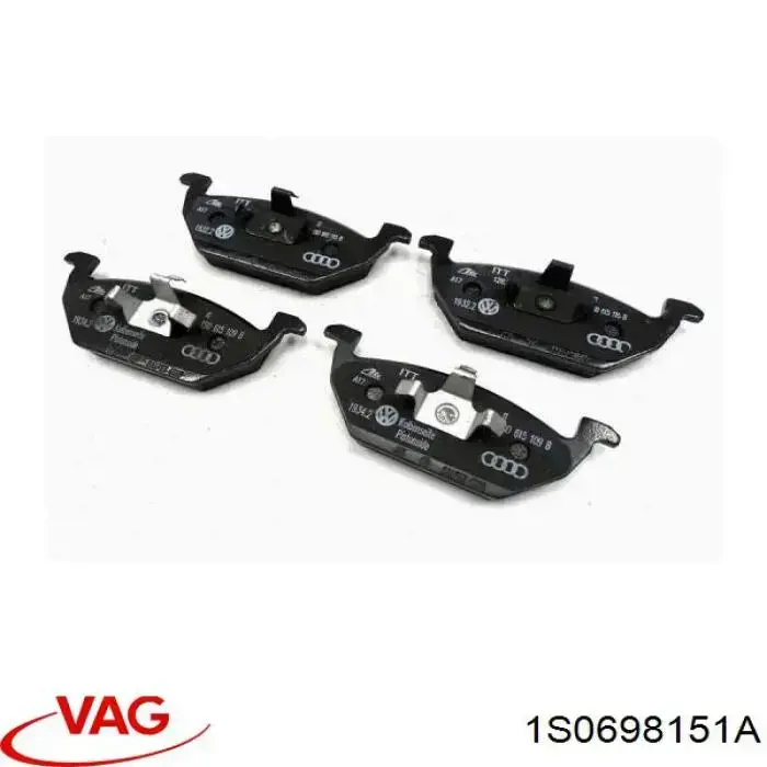 Гальмівні колодки VAG 1S0698151A ціна, від 22.86 USD
