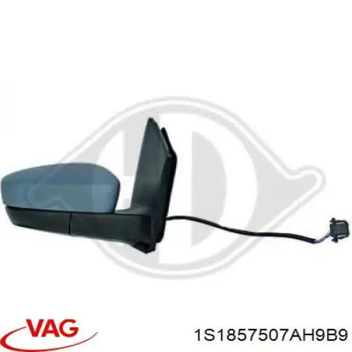 1S1857507AH9B9 VAG Дзеркало заднього виду, ліве