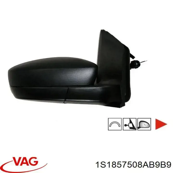 Праве бічне дзеркало VAG 1S1857508AB9B9 ціна, від 37.12 USD