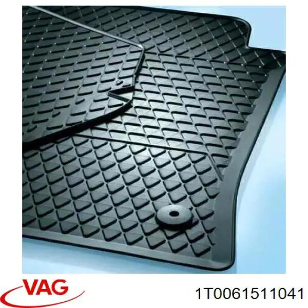 Килимок задній, комплект 2 шт. VAG 1T006151282V ціна, від 48.09 USD
