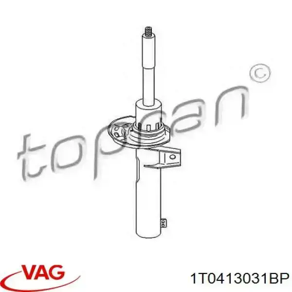 Стойка амортизатора передняя VAG 1T0413031BP ціна, від 42.00 USD