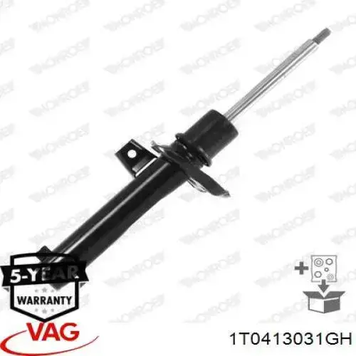 Стойка амортизатора передняя VAG 1T0413031GH ціна, від 35.73 USD