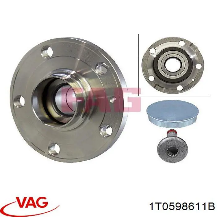 1T0598611B VAG Маточина задня