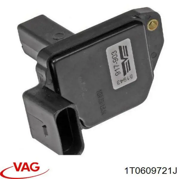 Трос ручного гальма задній, правий/лівий 1T0609721J VAG