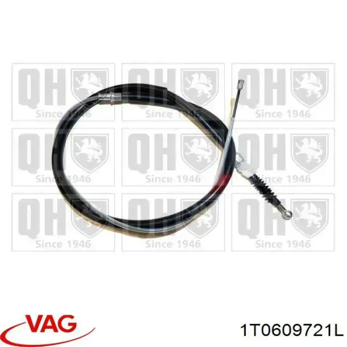 Купити 1T0609721L VAG Трос ручного гальма задній, правий/лівий