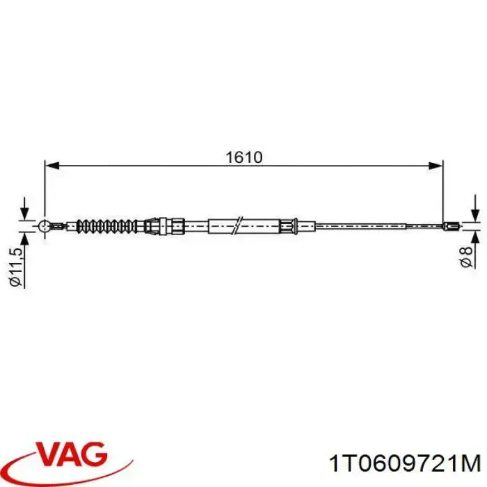 Гальмо стоянкове Hico SPN065