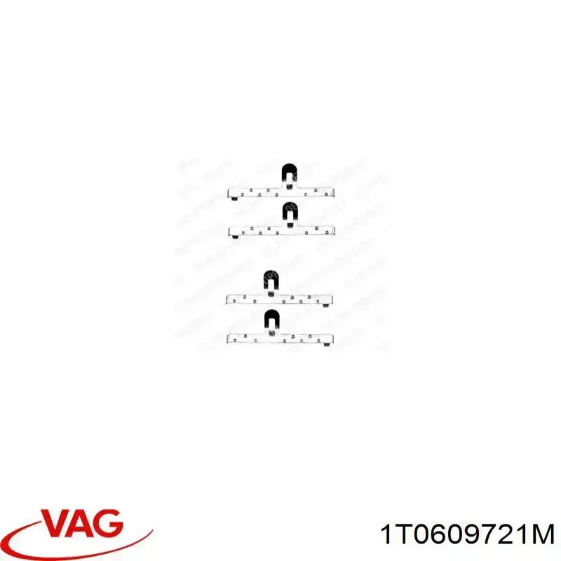 Купити 1T0609721M VAG Трос ручного гальма задній, правий/лівий