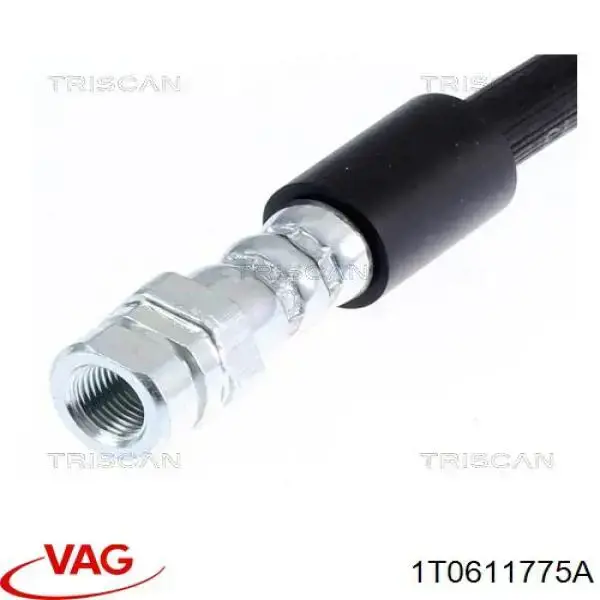 Купити 1T0611775A VAG Шланг гальмівний задній