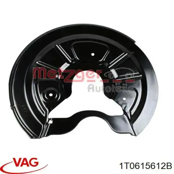 Захист гальмівного диска заднього, правого 1T0615612B VAG