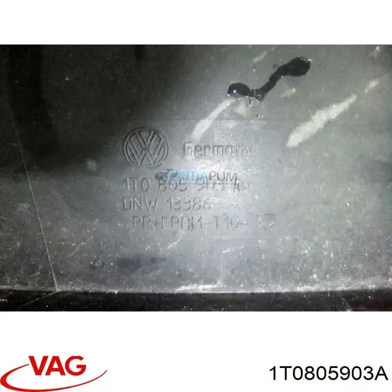 Спойлер переднього бампера 1T0805903A VAG