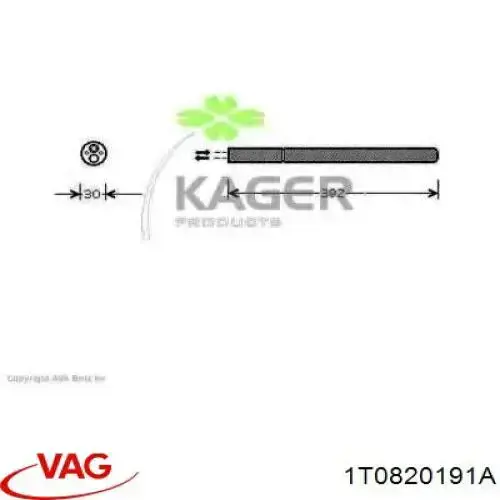 Ресивер-осушувач кондиціонера VAG 1T0820191A ціна, від 17.37 USD