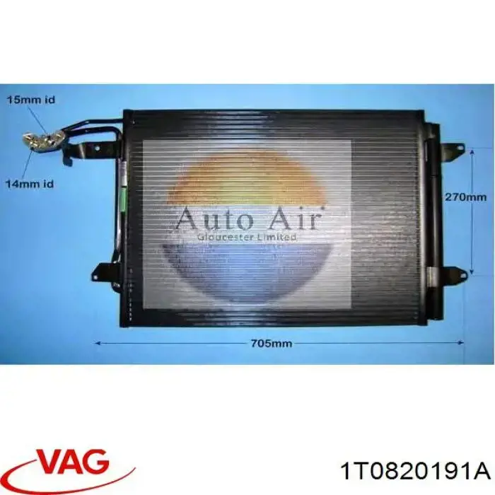 Купити 1T0820191A VAG Ресивер-осушувач кондиціонера