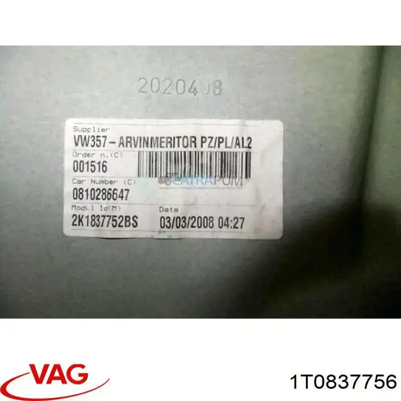 1T0837756 VAG 