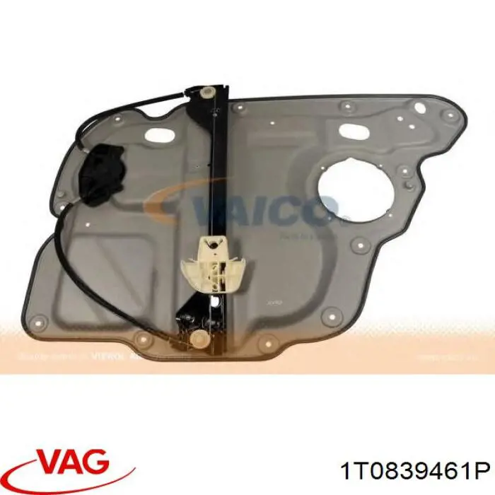 Механізм склопідйомника двері задньої, лівої VAG 1T0839461P ціна, від 28.58 USD