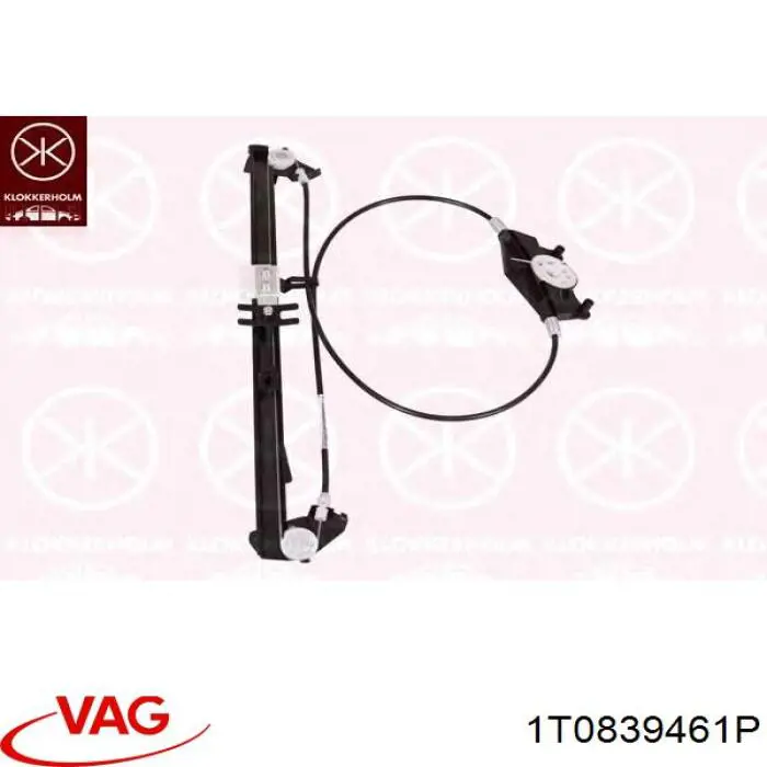1T0839461P VAG Механізм стеклопод'емника двері задньої, лівої